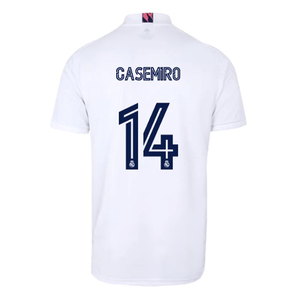 Maglia Real Madrid Prima NO.14 Casemiro 20/21 Bianco